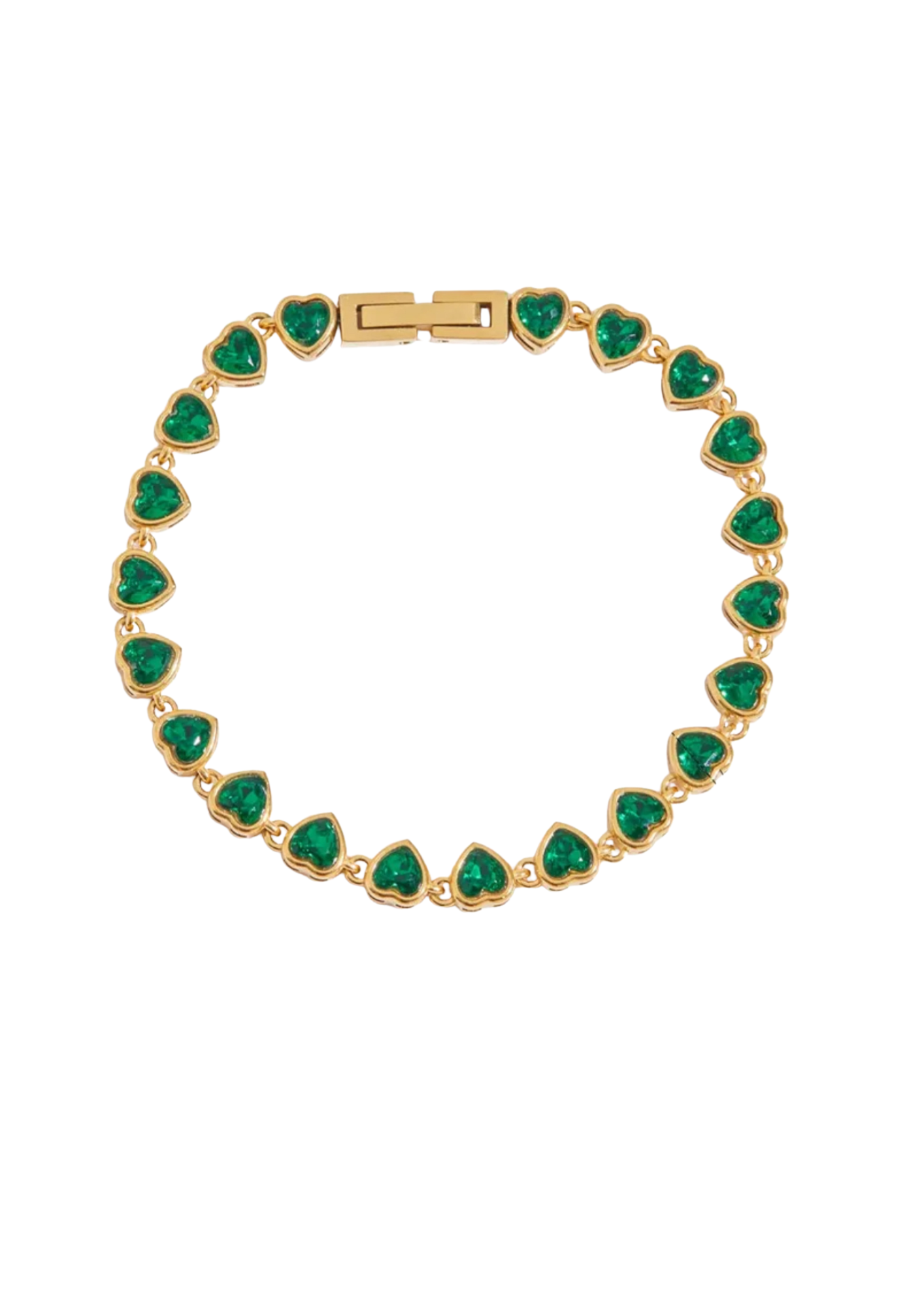Pulsera corazón verde