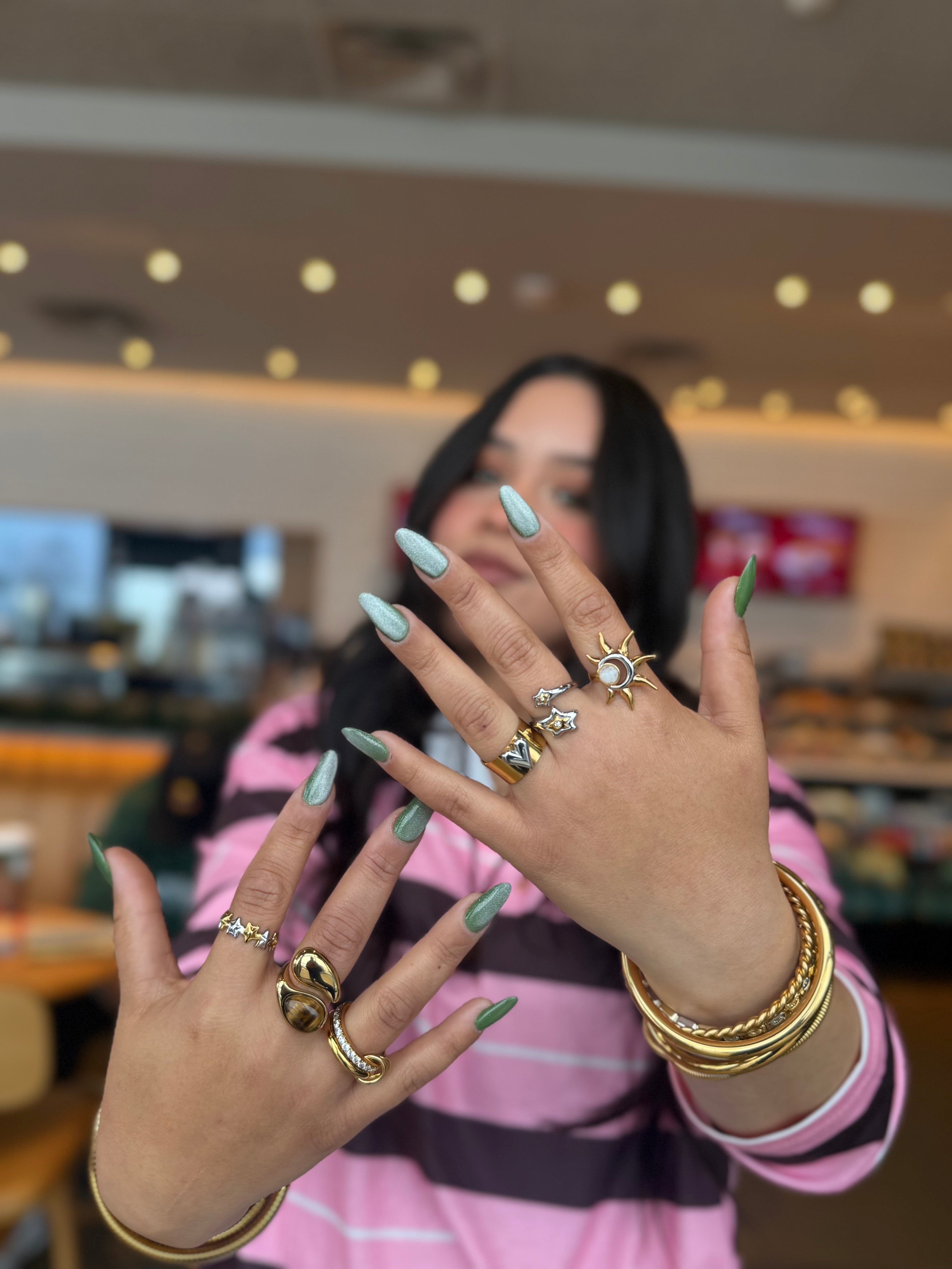 Anillo bicolor sol y luna