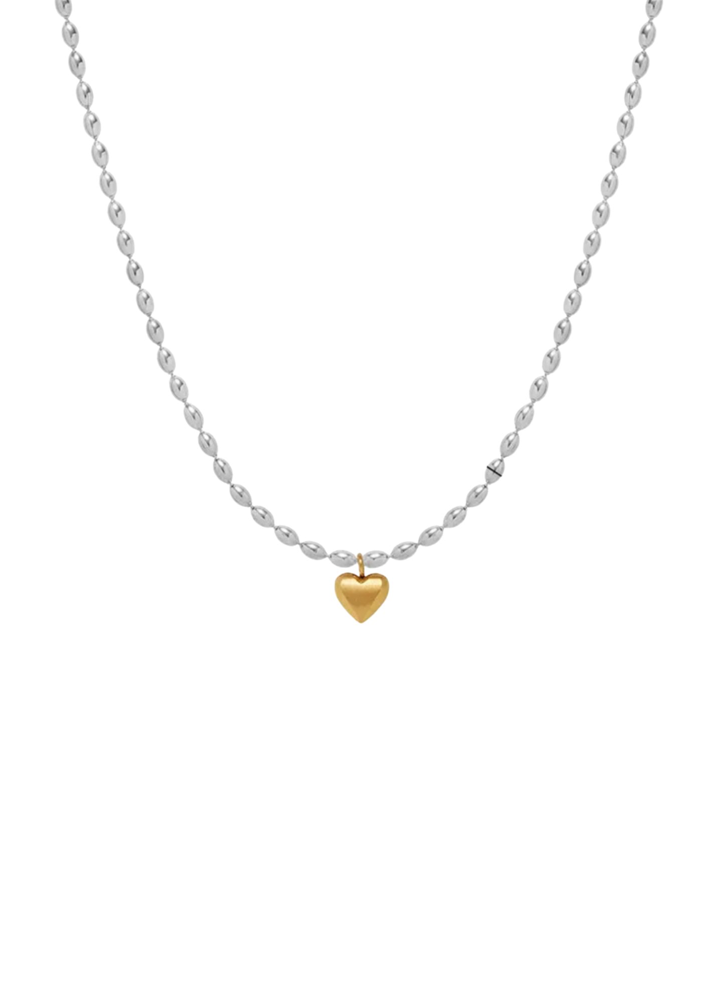 Collar corazón mini bicolor