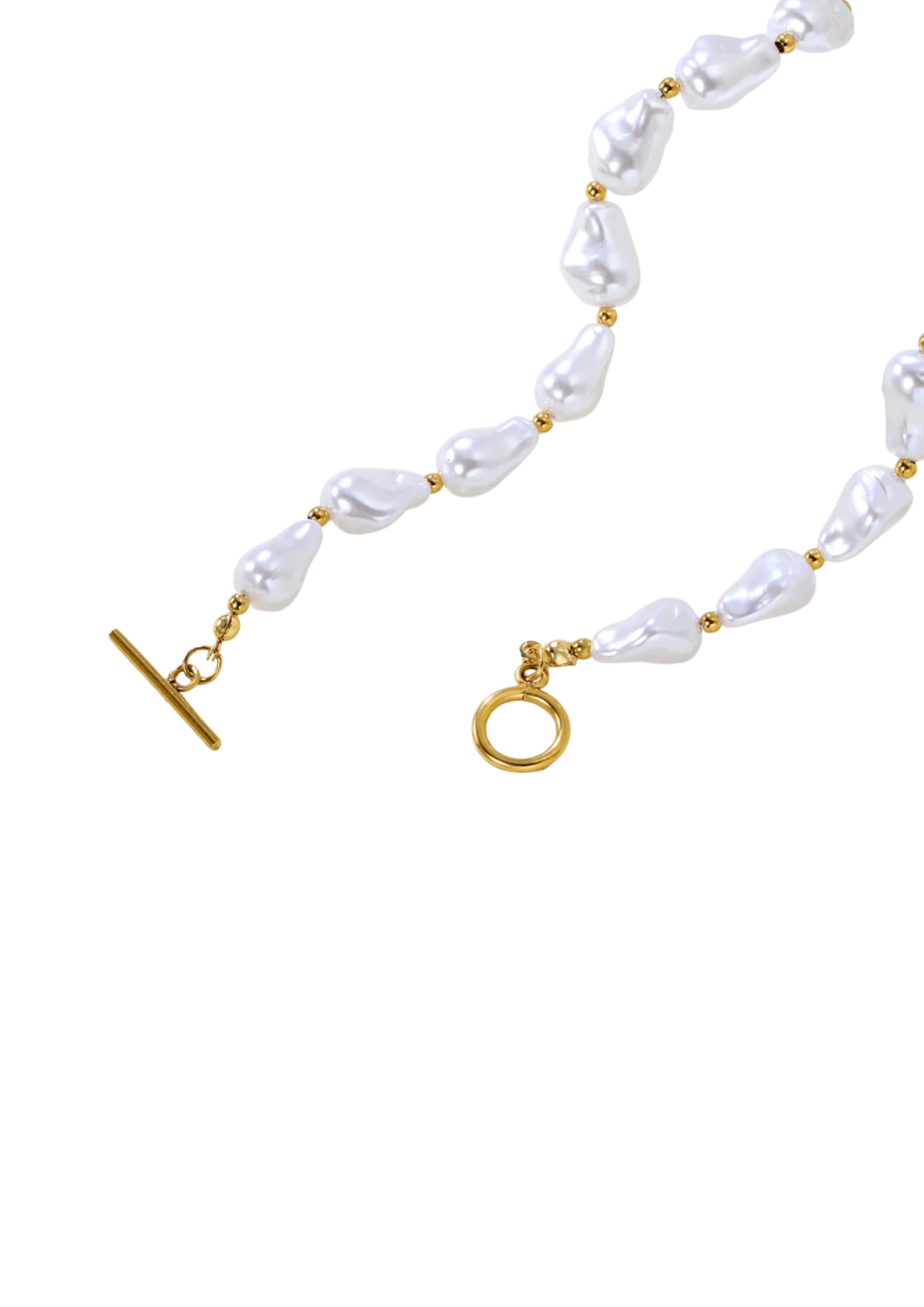 Collar perlas acero inoxidable