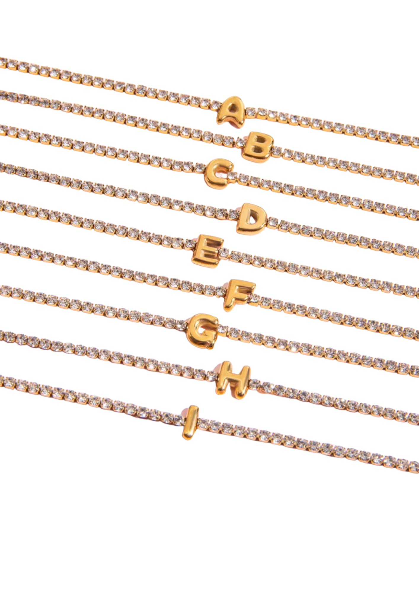 Pulsera de inicial acero inoxidable