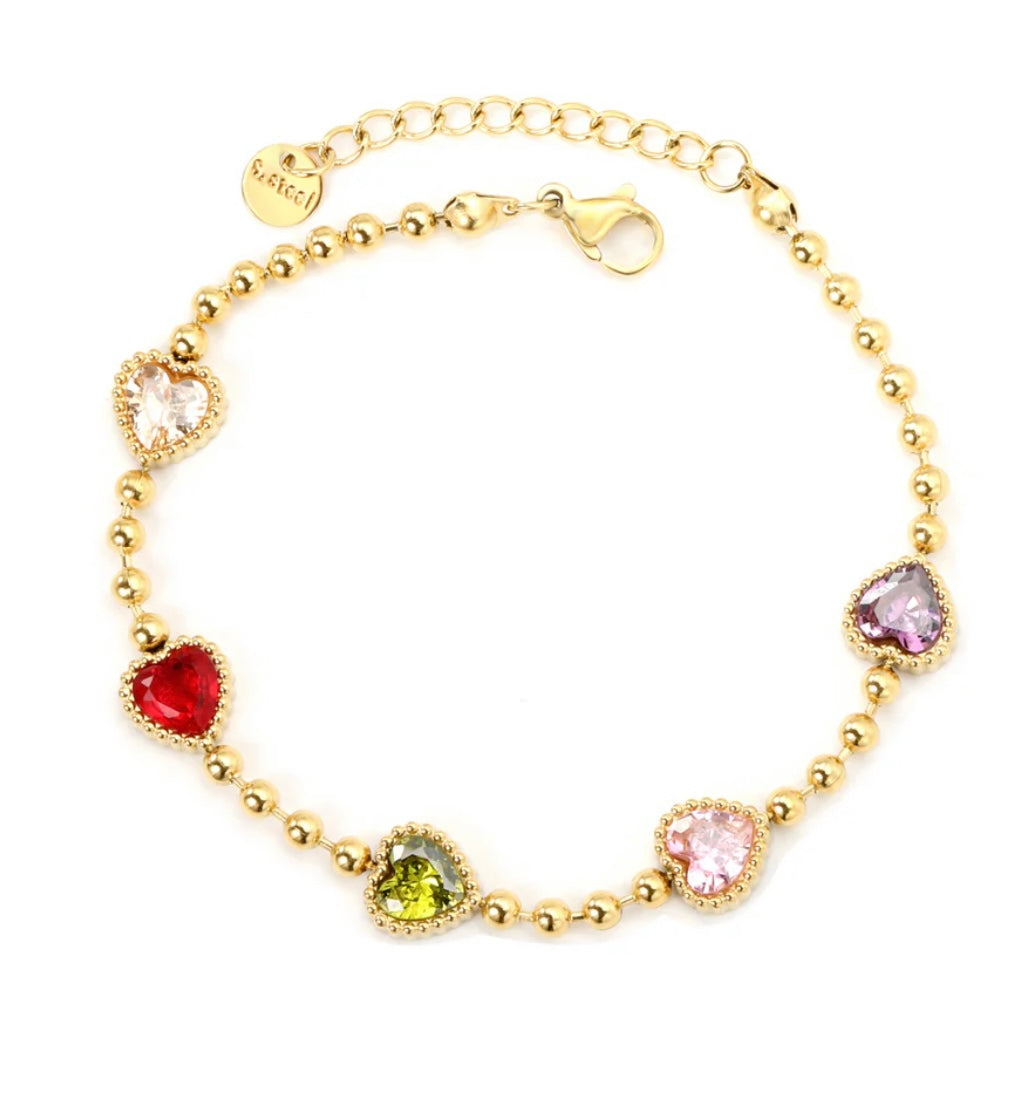 Pulcera Zirconia corazon